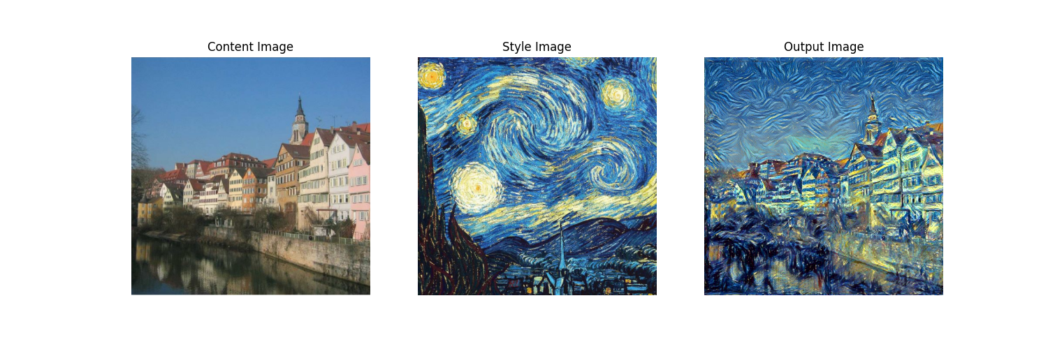 Village stylized as a night scene